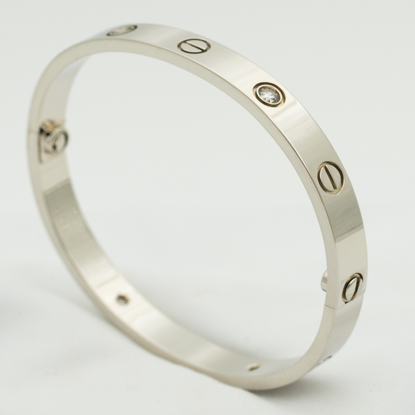 LOVE BRACELET 6.1MM 4 DIAMONDS 18k