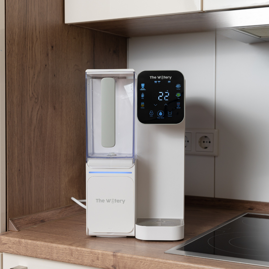 Watery PureHeat RO Dispenser – Osmosi inversa a 4 stadi + Monitoraggio della qualità dell'acqua