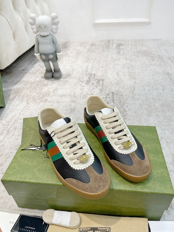 GG SNEAKERS ARDESIA BROWN BLACK LEATHER
