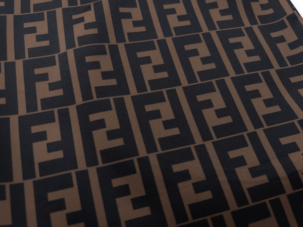 Fend Swim Short in Brown Nylon