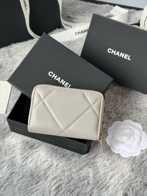 CC 19 Zipped Coin Purse Lambskin