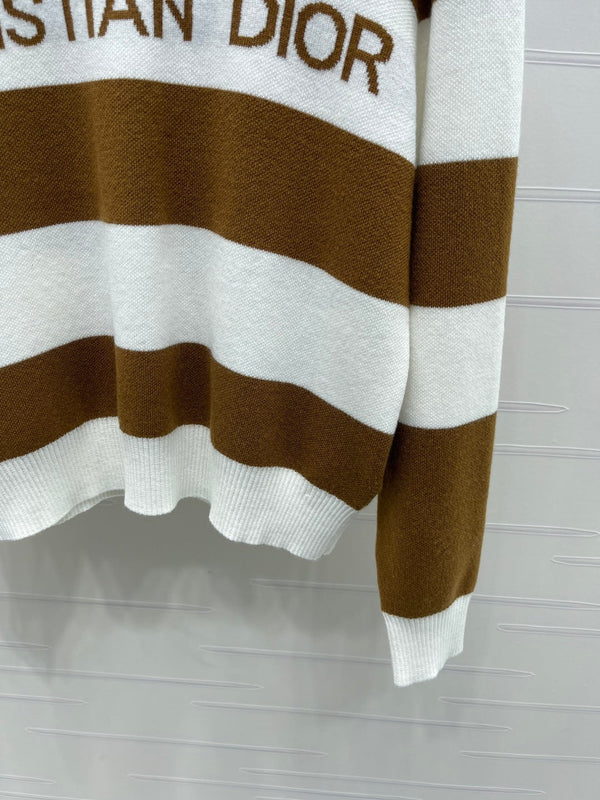 Dior 2025 Striped Pullover Long-sleeved Sweater Wool 321304