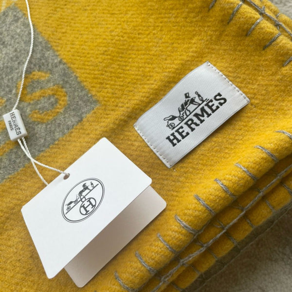 HM Riviera Blanket Yellow Wool Cashmere