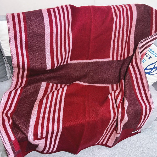 HM Ithaque Blanket Bordeaux Wool Cashmere