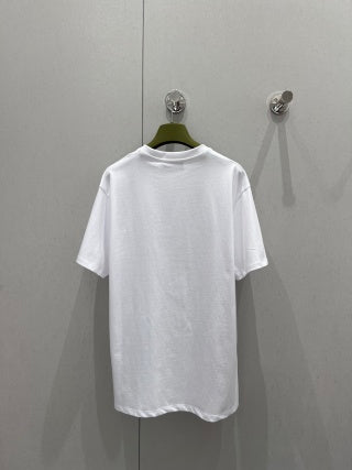 Gucci 2025 Embroidered Short-sleeved T-shirt Cotton 212086
