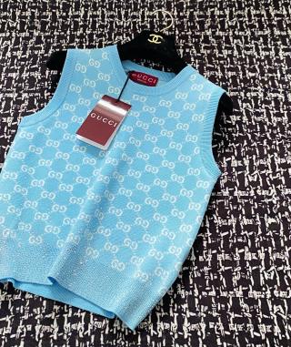 Gucci 25 Diamond Knitted Vest Wool