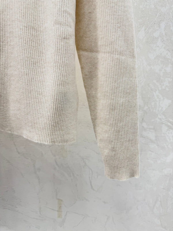 Dior 2025 Knitted Collared Long-sleeved Sweater Wool
