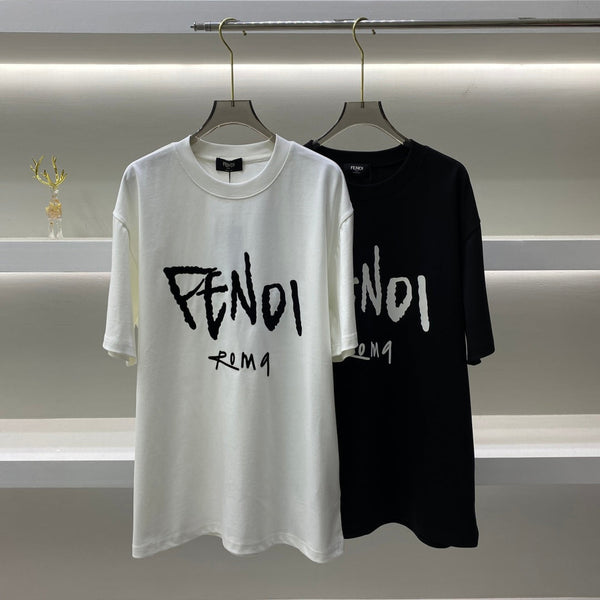 Fendi t-shirt Black White cotton