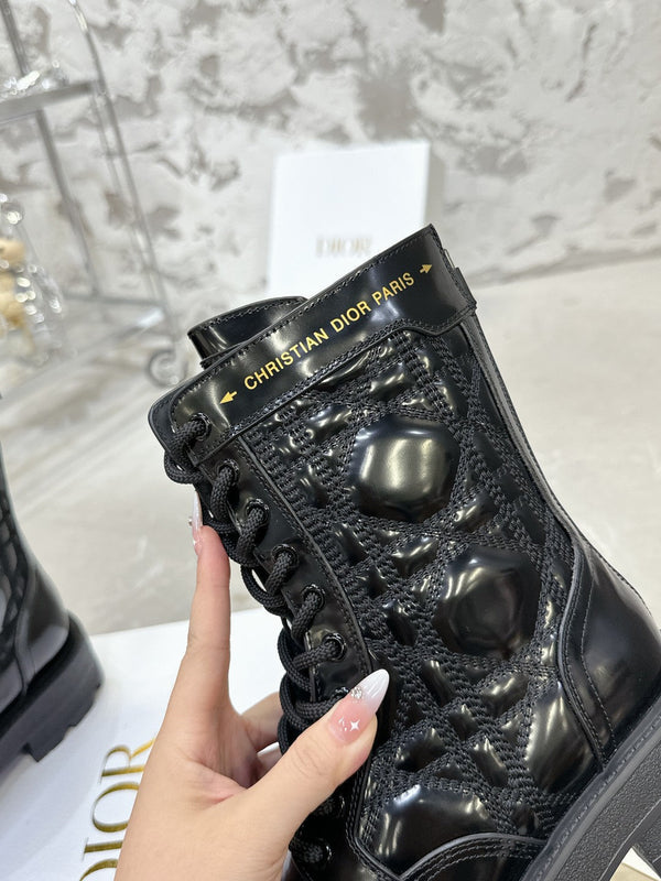 CD D-Unit Ankle Boot In Black Glossy Cowhide 100585