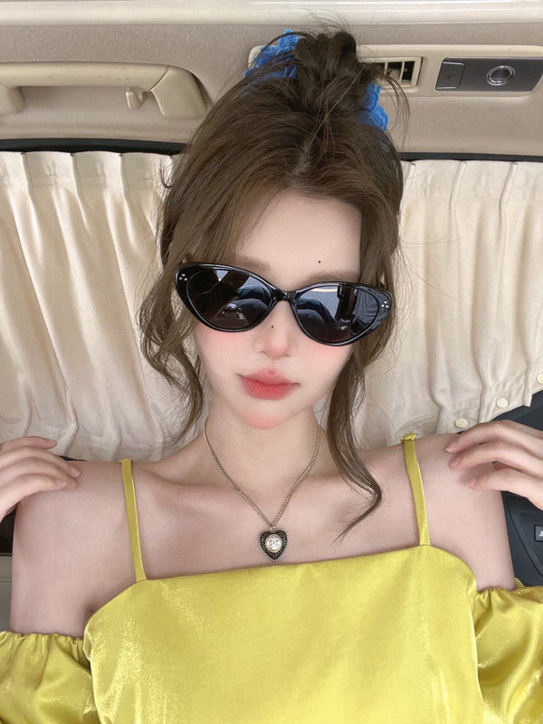 CAT-EYE FRAME SUNGLASSES G6581 IN ACETATE