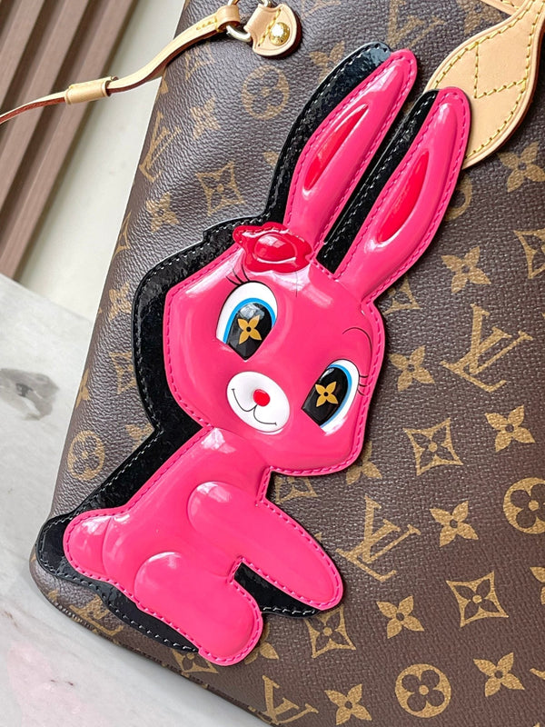 neverfull mm 31 rabbit brown monogram canvas