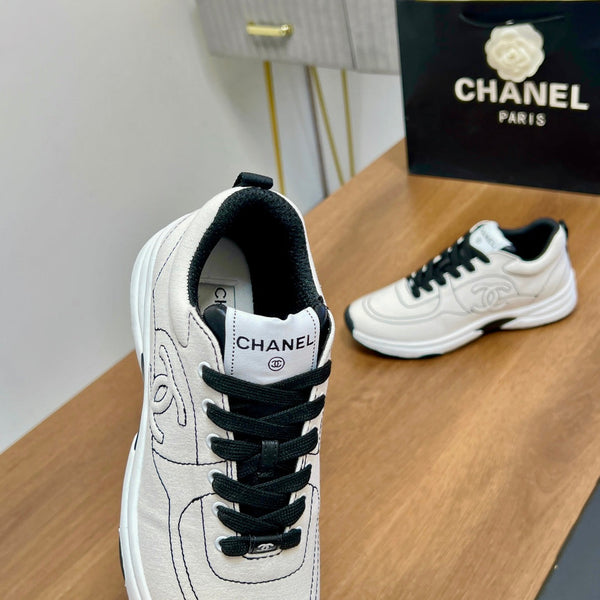 CC Sneaker 25mm In White Soft Denim 149501