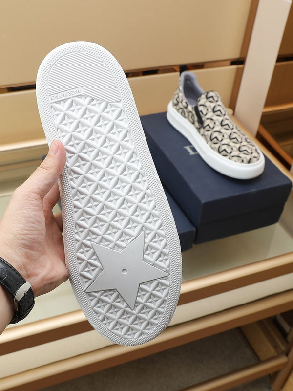 CD SOLAR SLIP-ON CREAM MIX BLACK FABRIC