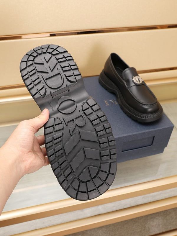 CD EXPLORER ICON LOAFER BLACK CALFSKIN