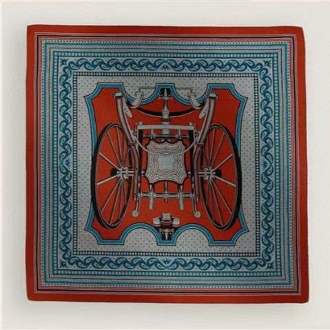 LES ROUES DE PHAETON BANDANA SHAWL 140 CM COLORFUL 385446