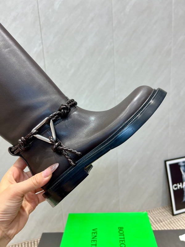BV James Long Boot Taupe Brown Calfskin 540193