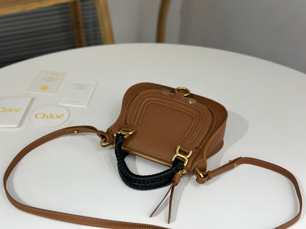 Chloe Marcie Small Bag 21cm Brown Calfskin