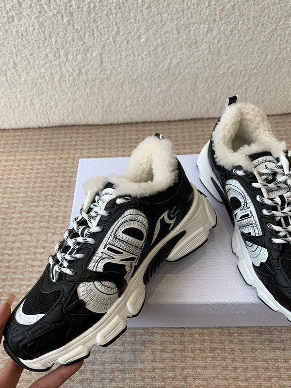 CD Chrono Sneaker In Black Mesh Fabric 998702