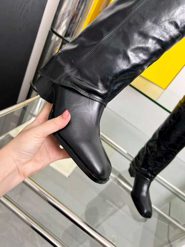 FENDI High boots black calfskin 521231