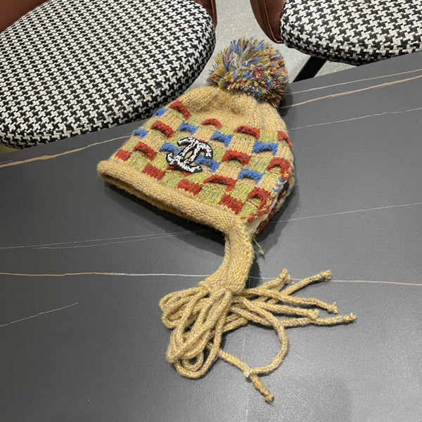 KNITTED WOOL HAT COLORFUL 425765