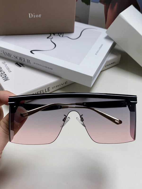 SUNGLASS CLUB M1U 566688 IN BLACK ACETATE PINK SMOKE LENSES
