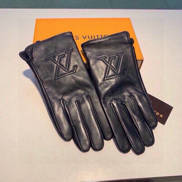 LV GLOVES IN BLACK LAMBSKIN 467961
