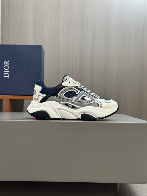CD B22 SNEAKER NAVY AND WHITE MESH FABRIC