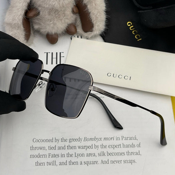 SQUARE FRAME SUNGLASSES 563171 IN METAL