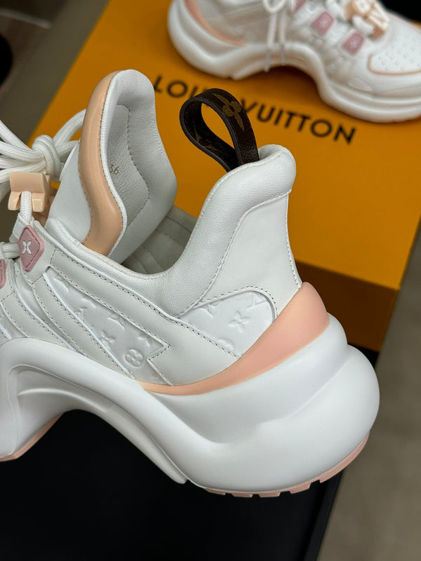 LV Archlight Sneaker White Mix Nude Calfskin