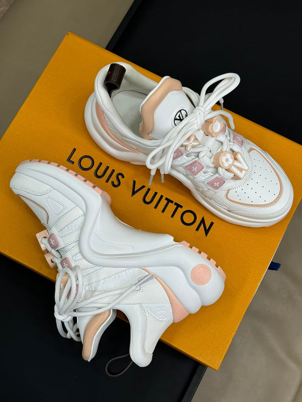 LV Archlight Sneaker White Mix Nude Calfskin