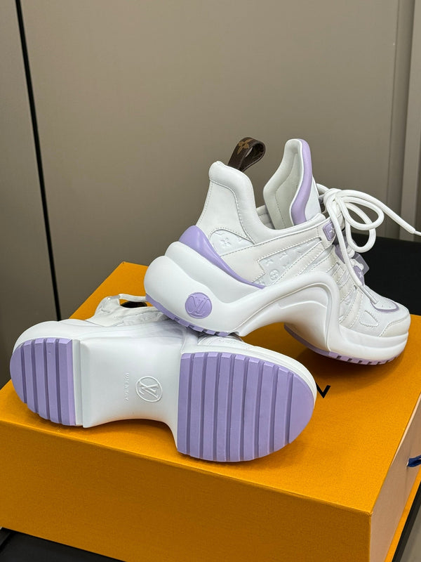 LV Archlight Sneaker White Mix Purple Calfskin
