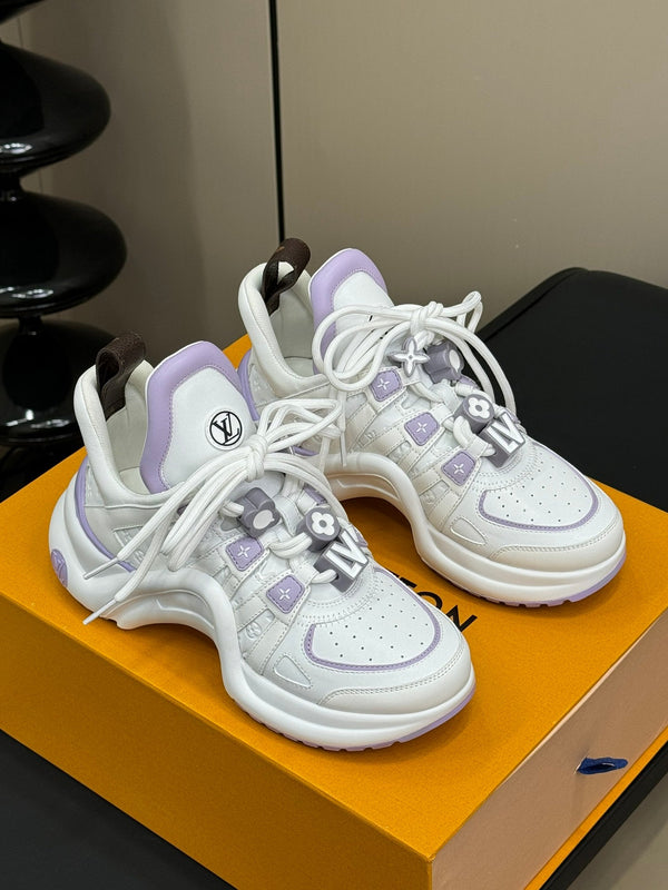 LV Archlight Sneaker White Mix Purple Calfskin