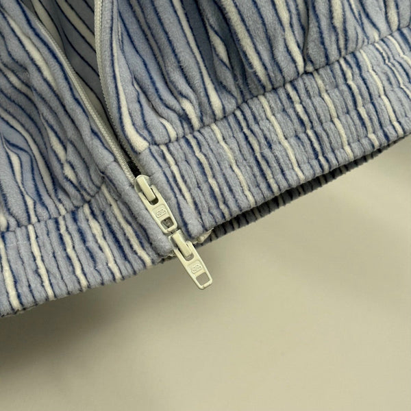 Balenciaga 25 Set Blue Striped Cotton 0047