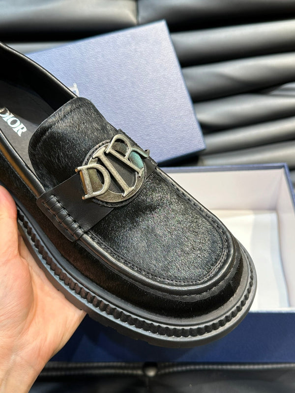 CD EXPLORER ICON LOAFER BLACK FUR