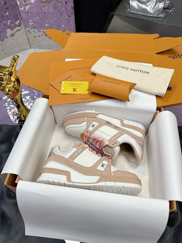 LV Trainer Sneaker Light Brown Cowhide