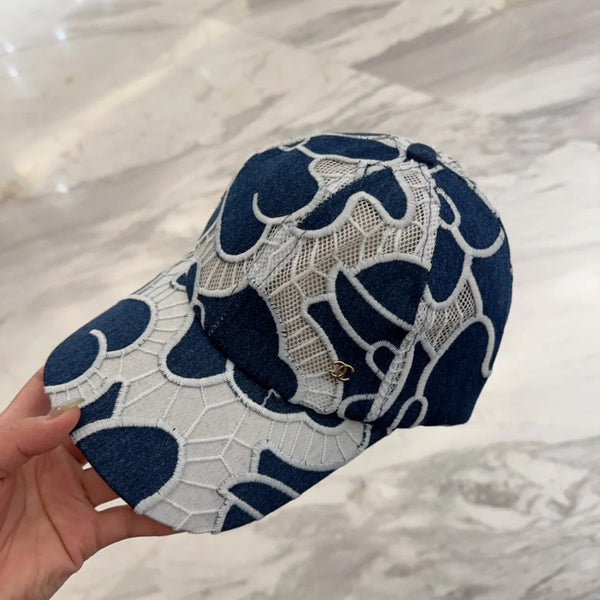 LACE FLORAL BASEBALL HAT 672632