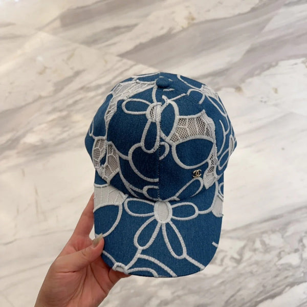 LACE FLORAL BASEBALL HAT 672633
