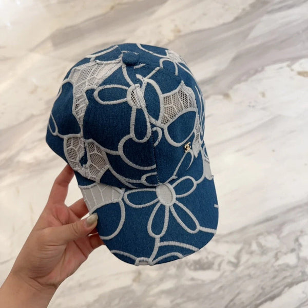 LACE FLORAL BASEBALL HAT 672633