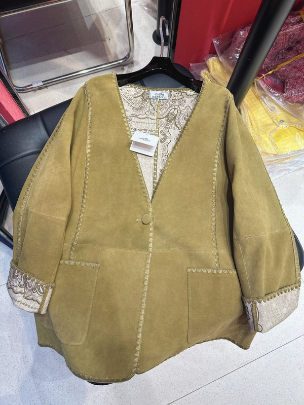 HM 25S MIDI SUEDE COAT 162