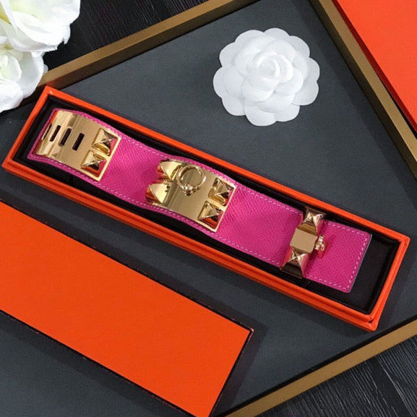HM Collier De Chien 4cm Rose Gold Bracelet