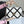 19 FLAP BAG 26 WHITE BLACK CALFSKIN